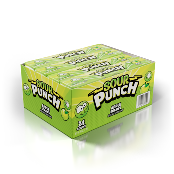 Sour Punch Apples Straws 2oz 24ct